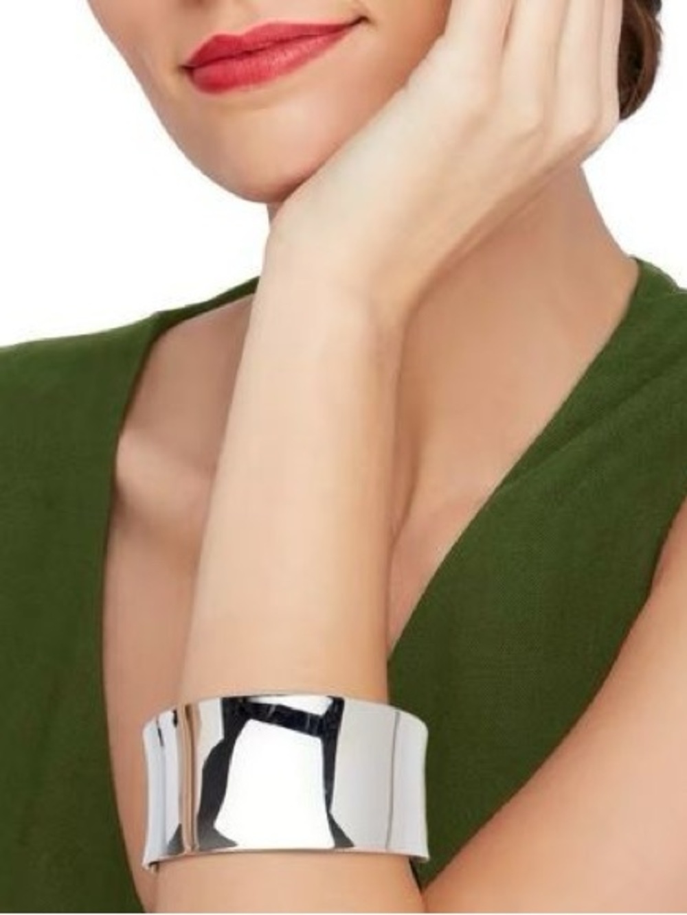 Southwestern Sleek Classy .925 Solid Sterling Silver 54-grams Wide Cuff Bracelet - Picture 4 of 10